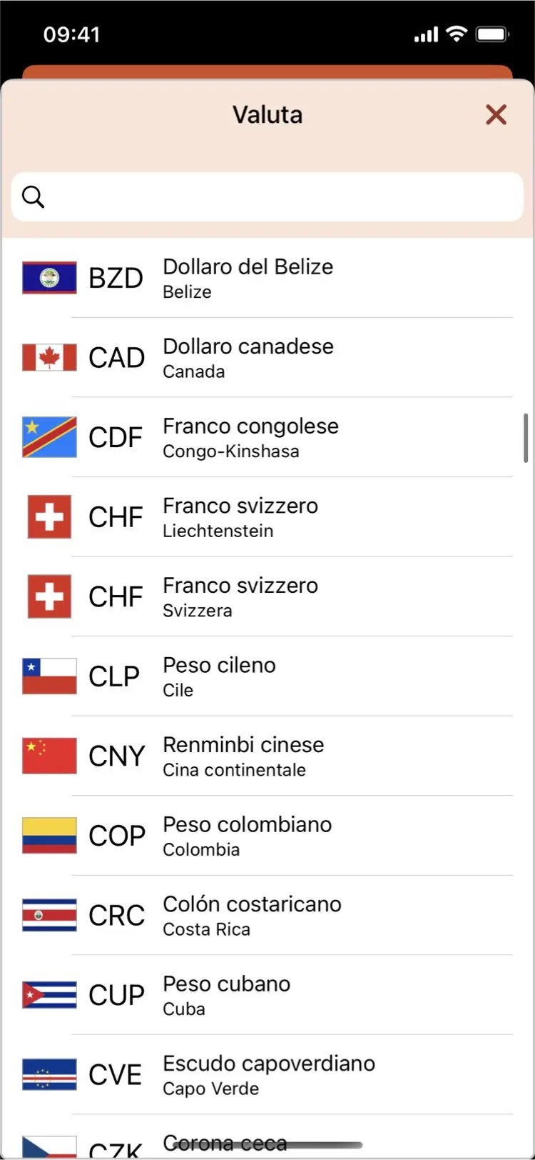 Monetae - Supporto per oltre 160 valute