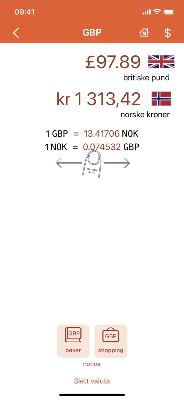 Monetae - Angi egendefinerte valutakurser