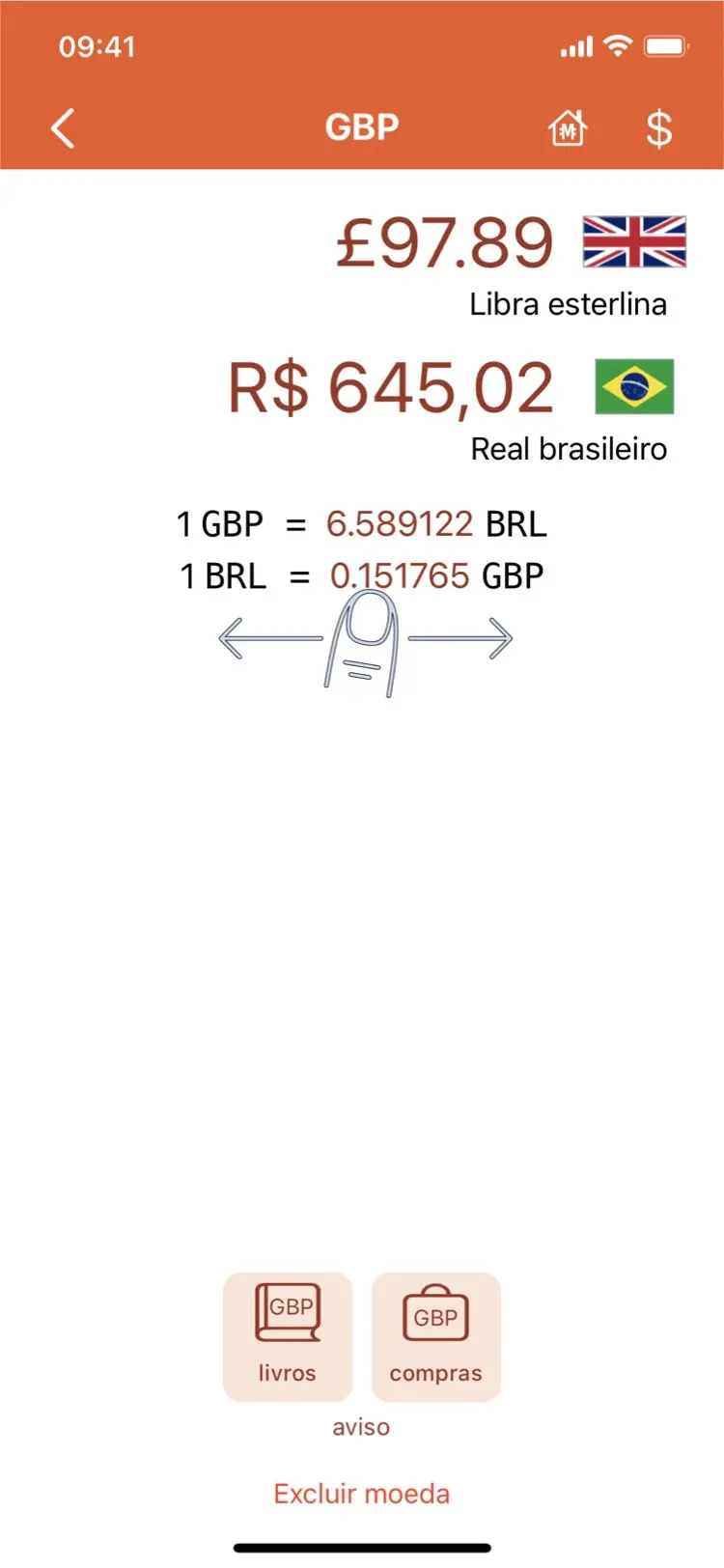Monetae - Defina taxas de câmbio personalizadas