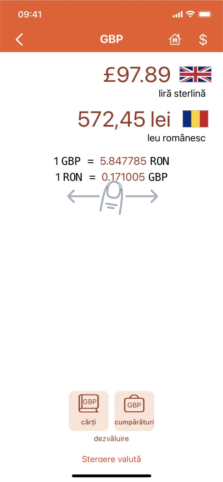 Monetae - Setați rate de schimb personalizate
