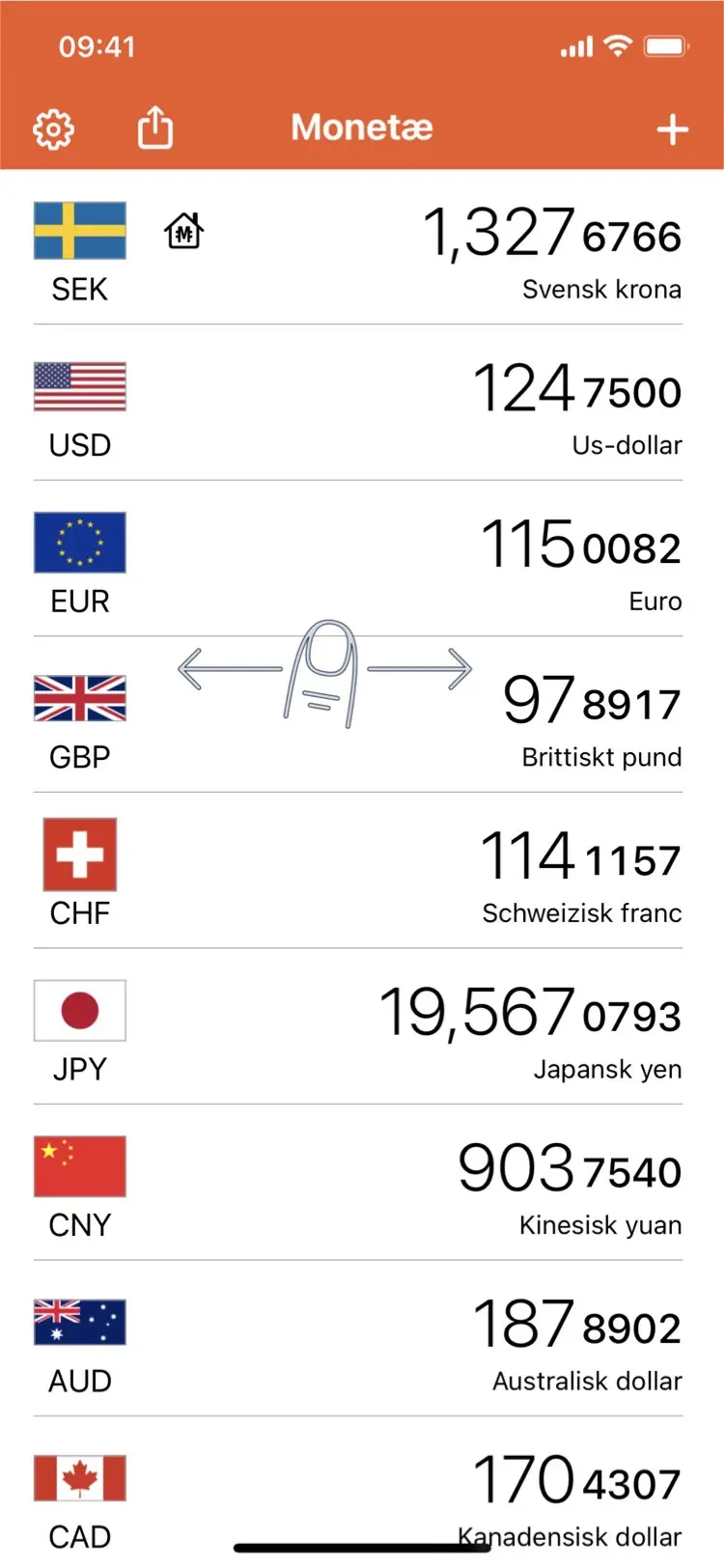 Monetae - Konvertera valutor direkt