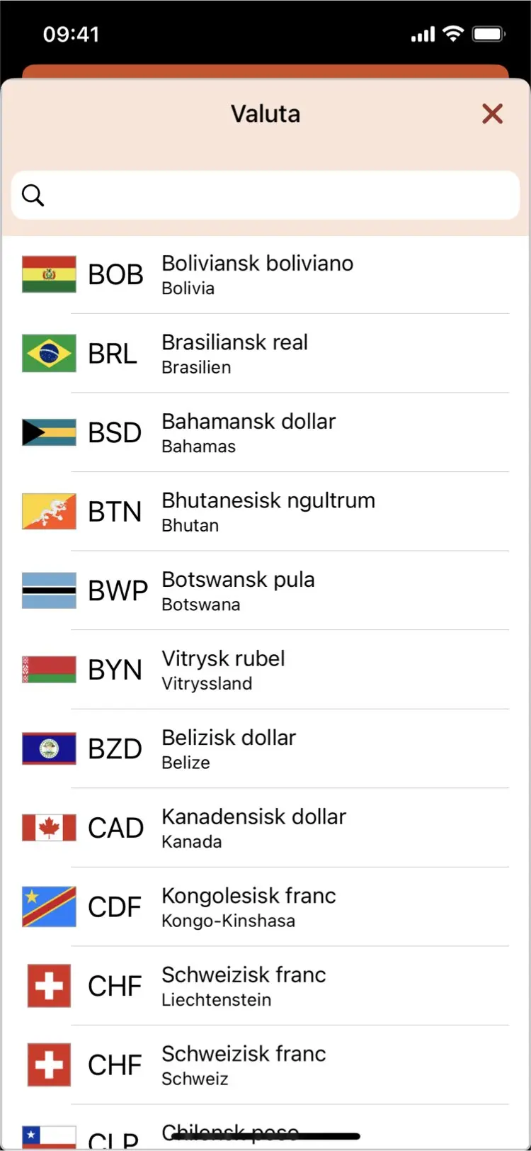 Monetae - Stöd för över 160 valutor